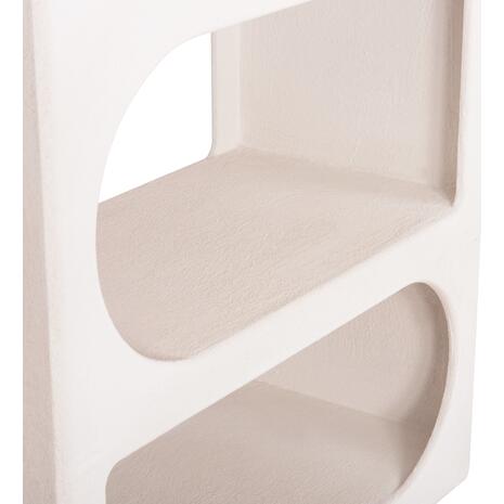 ΒΙΒΛΙΟΘΗΚΗ ΣΕΙΡΑ SANTORINI HM18062 MDF ΣΕ ΥΠΟΛΕΥΚΟ ΧΡΩΜΑ 80x38x180Yεκ.