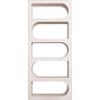ΒΙΒΛΙΟΘΗΚΗ ΣΕΙΡΑ SANTORINI HM18062 MDF ΣΕ ΥΠΟΛΕΥΚΟ ΧΡΩΜΑ 80x38x180Yεκ.