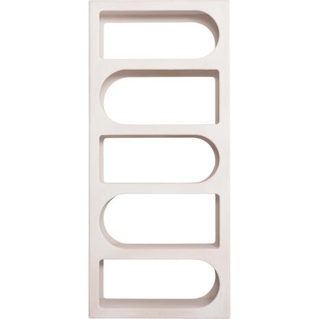 ΒΙΒΛΙΟΘΗΚΗ ΣΕΙΡΑ SANTORINI HM18062 MDF ΣΕ ΥΠΟΛΕΥΚΟ ΧΡΩΜΑ 80x38x180Yεκ.
