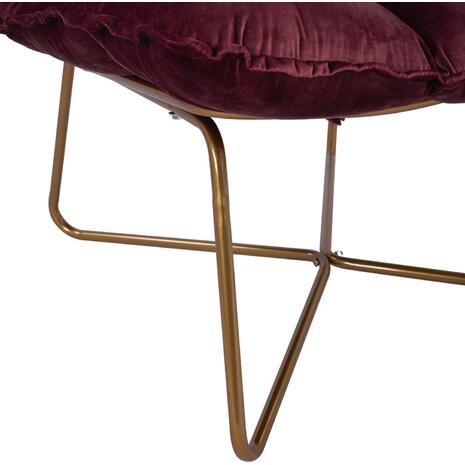 ΠΟΛΥΘΡΟΝΑ DEJANA HM8632.06 ΑΠΟ ΜΠΟΡΝΤΩ ΒΕΛΟΥΔΟ ΜΕ ΧΡΥΣΗ ΒΑΣΗ 68x98x81Υ εκ. (Μπορντώ)