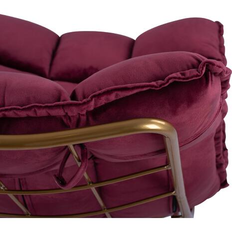 ΠΟΛΥΘΡΟΝΑ DEJANA HM8632.06 ΑΠΟ ΜΠΟΡΝΤΩ ΒΕΛΟΥΔΟ ΜΕ ΧΡΥΣΗ ΒΑΣΗ 68x98x81Υ εκ. (Μπορντώ)