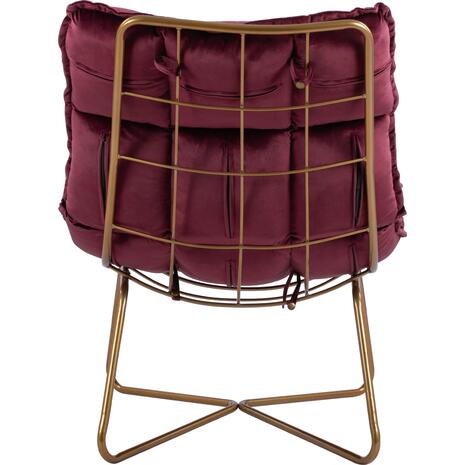 ΠΟΛΥΘΡΟΝΑ DEJANA HM8632.06 ΑΠΟ ΜΠΟΡΝΤΩ ΒΕΛΟΥΔΟ ΜΕ ΧΡΥΣΗ ΒΑΣΗ 68x98x81Υ εκ. (Μπορντώ)