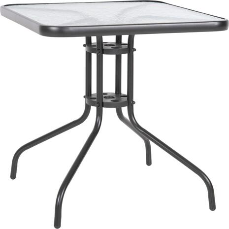 ΤΡΑΠΕΖΙ ΕΞΩΤ.ΧΩΡΟΥ FIGO HM5036.01 ΜΕΤΑΛΛΟ ΓΚΡΙ- ΓΥΑΛΙΝΗ ΕΠΙΦΑΝΕΙΑ 70Χ70Χ72Υεκ