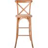 DESTINY Σκαμπό BAR, Ξύλο Οξιά Απόχρωση Φυσικό, Κάθισμα Ψάθα, Στοιβαζόμενο (Ε7022,3)