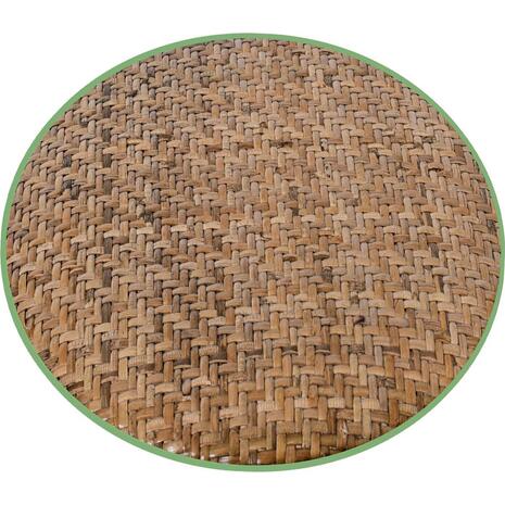 VIENNA Σκαμπό BAR, Ξύλο Οξιά Απόχρωση Καρυδί, Κάθισμα Ψάθα (Ε7023,2)