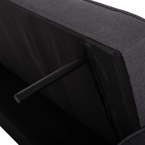 ΚΑΝΑΠΕΣ ΚΡΕΒΑΤΙ SALVADOR HM3150.01 ΓΚΡΙ ΜΕ 2 ΠΛΑΙΝΑ ΜΑΞΙΛΑΡΙΑ 222x97x80Y εκ.