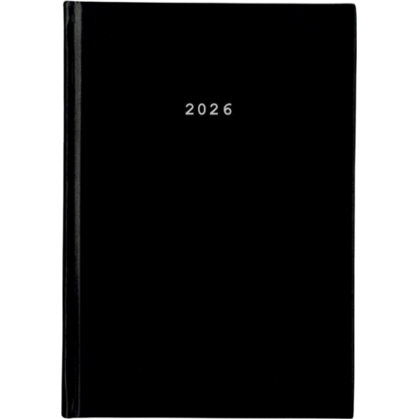 Ημερολόγιο ημερήσιο δετό NEXT Basic 21x29cm 2026 μαύρο