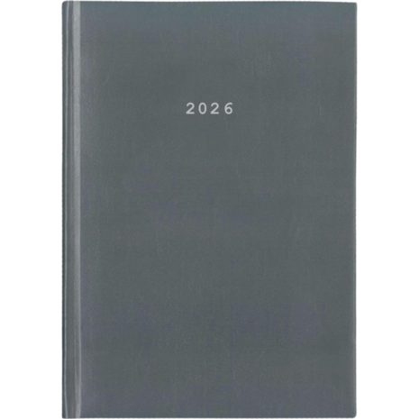 Ημερολόγιο ημερήσιο δετό NEXT Basic 21x29cm 2026 γκρι