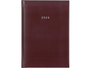 Ημερολόγιο ημερήσιο δετό NEXT Basic 21x29cm 2026 μπορντό