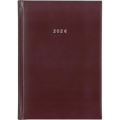 Ημερολόγιο ημερήσιο δετό NEXT Basic 21x29cm 2026 μπορντό