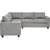 ΓΩΝΙΑΚΟΣ ΚΑΝΑΠΕΣ CALDER HM3286.01 ΓΚΡΙ ΥΦΑΣΜΑ 254x254x90(κάθισμα)x91Υεκ.