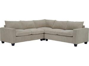 ΓΩΝΙΑΚΟΣ ΚΑΝΑΠΕΣ CALDER HM3286.03 ΜΠΕΖ ΥΦΑΣΜΑ 254x254x90(κάθισμα)x91Υεκ.