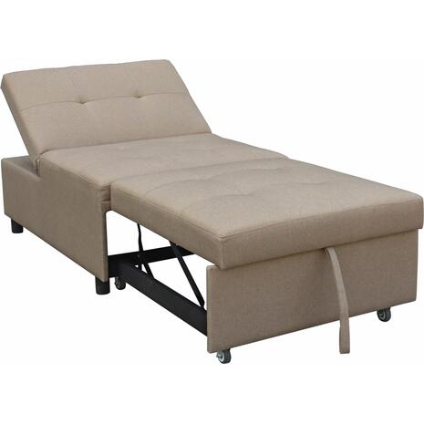 ΠΟΛΥΘΡΟΝΑ-ΚΡΕΒΑΤΙ LIBRE HM3295.03 ΜΠΕΖ ΥΦΑΣΜΑ 75x106x89Υεκ.