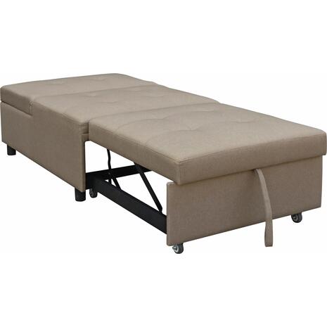 ΠΟΛΥΘΡΟΝΑ-ΚΡΕΒΑΤΙ LIBRE HM3295.03 ΜΠΕΖ ΥΦΑΣΜΑ 75x106x89Υεκ.