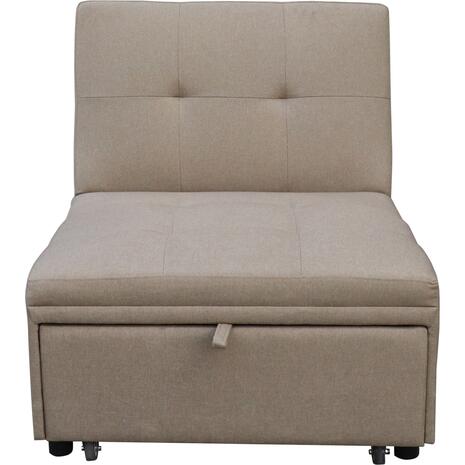 ΠΟΛΥΘΡΟΝΑ-ΚΡΕΒΑΤΙ LIBRE HM3295.03 ΜΠΕΖ ΥΦΑΣΜΑ 75x106x89Υεκ.