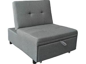 ΠΟΛΥΘΡΟΝΑ-ΚΡΕΒΑΤΙ LIBRE HM3295.01 ΓΚΡΙ ΥΦΑΣΜΑ 75x106x89Υεκ.