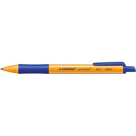 Στυλό Stabilo Pointball με κουμπί 6030/41 0.5mm μπλε (Μπλε)