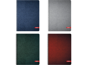 Τετράδιο σπιράλ Tettris Jeans 17x24cm  4 θεμάτων 120Φ. (Β5-4Θ-203)