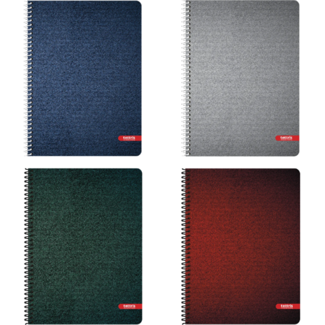 Τετράδιο σπιράλ Tettris Jeans 17x24cm  4 θεμάτων 120Φ. (Β5-4Θ-203)