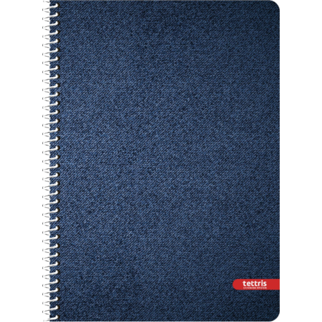 Τετράδιο σπιράλ Tettris Jeans 17x24cm  4 θεμάτων 120Φ. (Β5-4Θ-203)