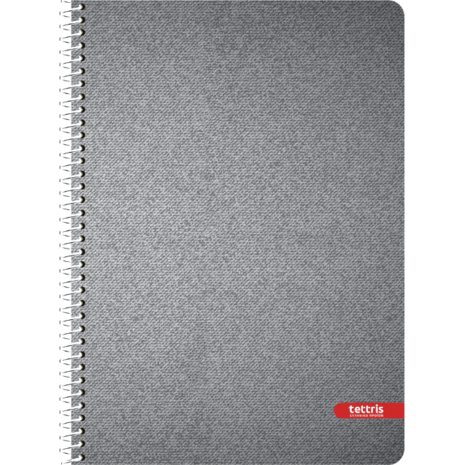 Τετράδιο σπιράλ Tettris Jeans 17x24cm  4 θεμάτων 120Φ. (Β5-4Θ-203)