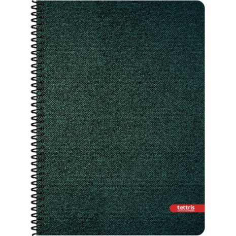 Τετράδιο σπιράλ Tettris Jeans 17x24cm  4 θεμάτων 120Φ. (Β5-4Θ-203)