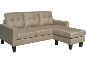 ΚΑΝΑΠΕΣ ΓΩΝΙΑ ΑΝΑΣΤΡΕΨΙΜΗ MEGGY HM3297.03 ΜΠΕΖ ΥΦΑΣΜΑ 184,5x129x86Yεκ.