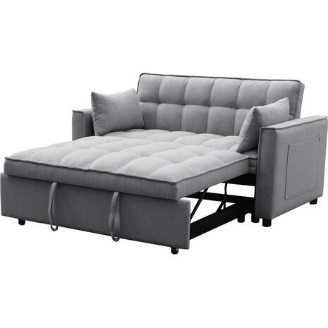 ΚΑΝΑΠΕΣ ΚΡΕΒΑΤΙ 2-ΘΕΣΙΟΣ BORG HM3289.01 ΓΚΡΙ ΥΦΑΣΜΑ 140x100x80Υεκ