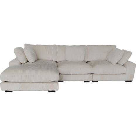 ΚΑΝΑΠΕΣ ΑΡΙΣΤΕΡΗ ΓΩΝΙΑ CRANFIELD HM3287.02L ΜΠΕΖ ΡΙΓΕ ΥΦΑΣΜΑ 315x167(γωνία)x67Υεκ.