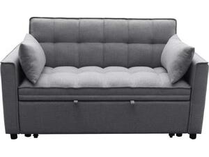 ΚΑΝΑΠΕΣ ΚΡΕΒΑΤΙ 2-ΘΕΣΙΟΣ BORG HM3289.01 ΓΚΡΙ ΥΦΑΣΜΑ 140x100x80Υεκ