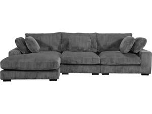 ΚΑΝΑΠΕΣ ΑΡΙΣΤΕΡΗ ΓΩΝΙΑ CRANFIELD HM3287.01L ΓΚΡΙ ΡΙΓΕ ΥΦΑΣΜΑ 315x167(γωνία)x67Υεκ.