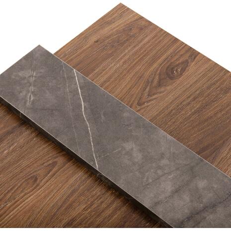 ΤΡΑΠΕΖΙ ΣΑΛΟΝΙΟΥ WILMA HM8950.13 ΜΕΛΑΜΙΝΗ ΣΕ ΦΥΣΙΚΟ-ΓΚΡΙ ΠΕΤΡΑ 80Χ50Χ35Υ εκ. (Γκρι)