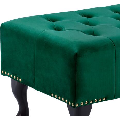 ΤΑΜΠΟΥΡΕ T.CHESTERFIELD EMMA HM226.03 ΚΥΠΑΡΙΣΣΙ ΒΕΛΟΥΔΟ-ΜΑΥΡΑ ΠΟΔΙΑ 80x45x40Υεκ