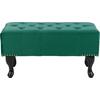 ΤΑΜΠΟΥΡΕ T.CHESTERFIELD EMMA HM226.03 ΚΥΠΑΡΙΣΣΙ ΒΕΛΟΥΔΟ-ΜΑΥΡΑ ΠΟΔΙΑ 80x45x40Υεκ