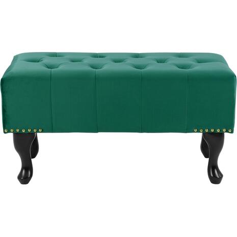 ΤΑΜΠΟΥΡΕ T.CHESTERFIELD EMMA HM226.03 ΚΥΠΑΡΙΣΣΙ ΒΕΛΟΥΔΟ-ΜΑΥΡΑ ΠΟΔΙΑ 80x45x40Υεκ