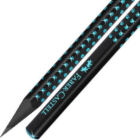 Μολύβι γραφίτη Faber-Castell Sparkle Midnight B ΙΙ Γαλάζιο (118268)