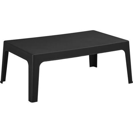 ΤΡΑΠΕΖΑΚΙ ΟΡΘΟΓΩΝΙΟ SLEEK HM6367.02 ΠΟΛΥΠΡΟΠΥΛΕΝΙΟ ΣΕ ΜΑΥΡΟ 99x59.5x39.5Υεκ.