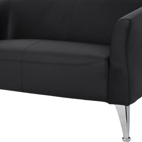 ΚΑΝΑΠΕΣ 2ΘΕΣΙΟΣ KIANA HM3122.21 ΜΕ ΜΑΥΡΟ PU 130x75x71 εκ.