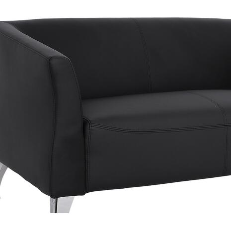 ΚΑΝΑΠΕΣ 2ΘΕΣΙΟΣ KIANA HM3122.21 ΜΕ ΜΑΥΡΟ PU 130x75x71 εκ.