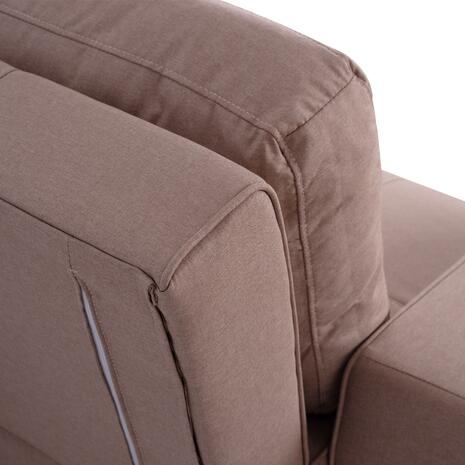 ΚΑΝΑΠΕΣ ΚΡΕΒΑΤΙ KANNA 2ΘΕΣΙΟΣ HM3082.04 ΜΕ ΜΠΕΖ ΥΦΑΣΜΑ 175x100x83 εκ.