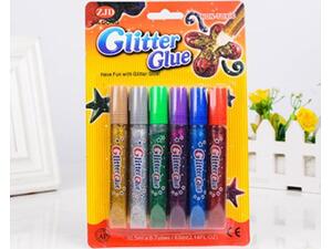Rainbow χρυσόκολλα glitter σε 6 χρώματα 10ml