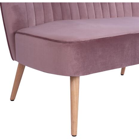 ΚΑΝΑΠΕΣ ANDY 2ΘΕΣΙΟΣ ΣΑΠΙΟ ΜΗΛΟ ΒΕΛΟΥΔΟ HM8401.02 128x70x77Υ εκ.