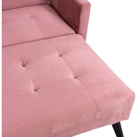 ΚΑΝΑΠΕΣ ΓΩΝΙΑ ΚΡΕΒΑΤΙ LIVIA ΒΕΛΟΥΔΟ ΣΑΠΙΟ ΜΗΛΟ ΜΕ ΥΠΟΠΟΔΙΟ 211X158X83Y εκ.HM3151.02