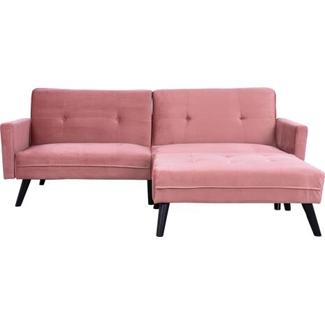 ΚΑΝΑΠΕΣ ΓΩΝΙΑ ΚΡΕΒΑΤΙ LIVIA ΒΕΛΟΥΔΟ ΣΑΠΙΟ ΜΗΛΟ ΜΕ ΥΠΟΠΟΔΙΟ 211X158X83Y εκ.HM3151.02