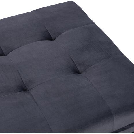 ΚΑΝΑΠΕΣ ΓΩΝΙΑ ΚΡΕΒΑΤΙ HM3151.01 LIVIA ΒΕΛΟΥΔΟ ΓΚΡΙ ΜΕ ΥΠΟΠΟΔΙΟ 211X158X83Y εκ.