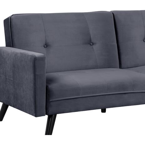 ΚΑΝΑΠΕΣ ΓΩΝΙΑ ΚΡΕΒΑΤΙ HM3151.01 LIVIA ΒΕΛΟΥΔΟ ΓΚΡΙ ΜΕ ΥΠΟΠΟΔΙΟ 211X158X83Y εκ.