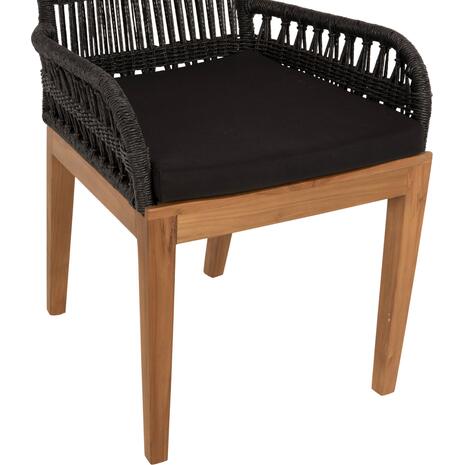 ΠΟΛΥΘΡΟΝΑ STARDOM HM9760.03 ΞΥΛΟ ΤΕΑΚ ΣΕ ΜΕΛΙ ΚΑΙ ΜΑΥΡΟ ΣΧΟΙΝΙ 57x65x83Yεκ.