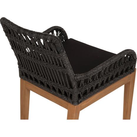 ΠΟΛΥΘΡΟΝΑ STARDOM HM9760.03 ΞΥΛΟ ΤΕΑΚ ΣΕ ΜΕΛΙ ΚΑΙ ΜΑΥΡΟ ΣΧΟΙΝΙ 57x65x83Yεκ.