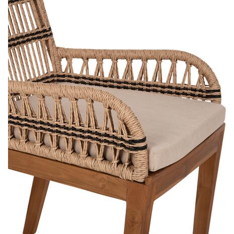 ΠΟΛΥΘΡΟΝΑ STARDOM HM9760.02 ΞΥΛΟ ΤΕΑΚ ΚΑΙ ΣΧΟΙΝΙ ΦΥΣΙΚΟ ΜΕ ΑΝΘΡΑΚΙ 57x65x83Yεκ.