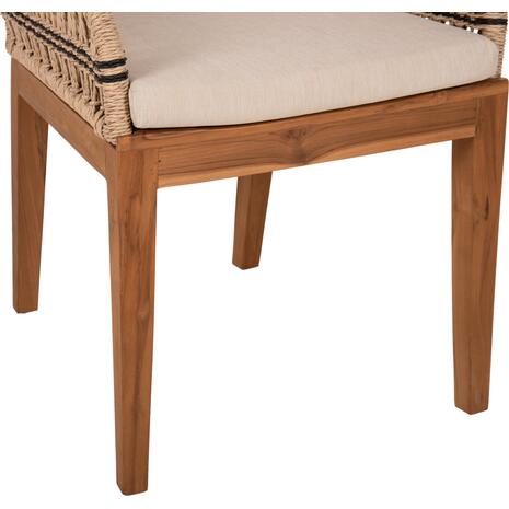 ΠΟΛΥΘΡΟΝΑ STARDOM HM9760.02 ΞΥΛΟ ΤΕΑΚ ΚΑΙ ΣΧΟΙΝΙ ΦΥΣΙΚΟ ΜΕ ΑΝΘΡΑΚΙ 57x65x83Yεκ.